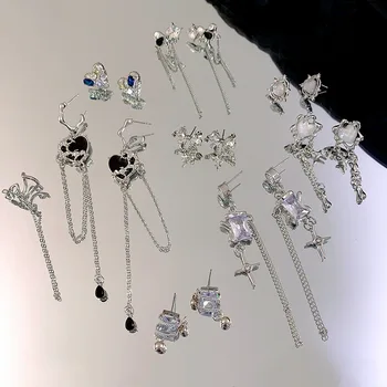 Nueva tridimensional de diamantes de imitación Completa de Zarcillos de Oro de las Mujeres de Lujo de la Personalidad de la Moda de los Pendientes de la Joyería de la Boda Regalos de Cumpleaños