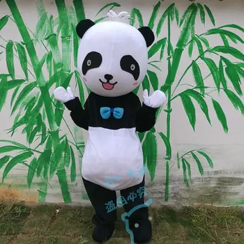 Nueva Versión Gigante Chino Panda Traje De La Mascota De Navidad Cosplay Traje De La Mascota