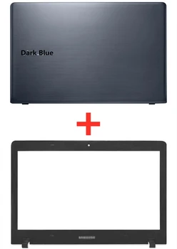 Nuevo ordenador Portátil Para Samsung NP 300E4E 270E4V 275E4V 271B4E 2470ev Oscuro Azul del LCD de la Cubierta Superior de la caja y Bisel Frontal