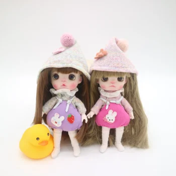 OB11 hecho a Mano de la muñeca de personalización de muñecas Mini Muñeca de OBSTETRICIA muñecas de vender con la ropa y la peluca de la arcilla del polímero de la muñeca