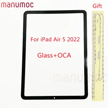OEM Pantalla Frontal Exterior de Vidrio Con OCA Tesa Cinta Para el iPad de Aire 5 10.9 A2589 A2591 Reparación de LCD de Reemplazo