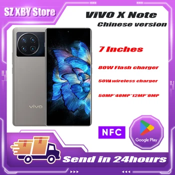 Original VIVO X Nota 5G Teléfono Celular Snapdragon8 Gen1 NFC de 7 pulgadas AMOLED 5000Mah 50MP Zoom Óptico de 5X 80W Super 50W de Carga Inalámbrica