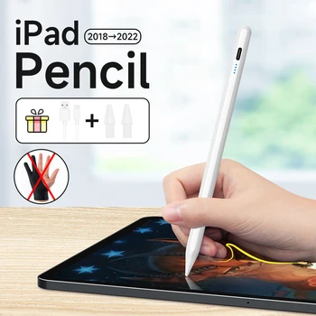 Para Apple Lápiz iPad Lápiz Stylus Palma de Rechazo Sólo Funciona En Las Versiones De Ipad a partir De 2018 en Adelante 애플펜슬 Aire Mini Pro Pen