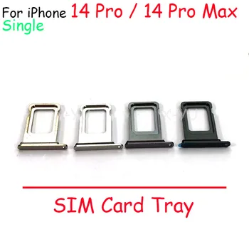 Para el iPhone 14 Pro Max Único Dual SIM Bandeja de la Tarjeta de la Ranura de la Titular de Enchufe del Adaptador de Reparación de Piezas de