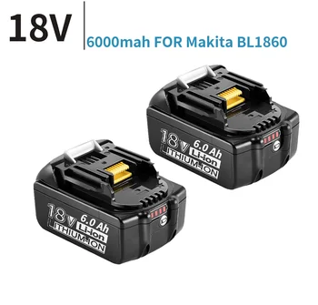 para makita 18V de 6000mAh 6.0 Ah batería Recargable de las Herramientas eléctricas de la Batería Con LED de Li-Ion de Reemplazo LXT BL1860B BL1860 BL1850 BL1830