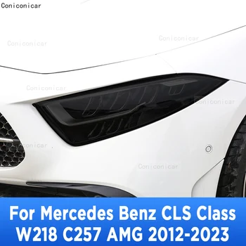 Para Mercedes Benz Clase CLS W218 C257 AMG 2012-2023 TPU Coche Faros Anti-Arañazos Protector de la Película Faros de Reparación de Accesorios