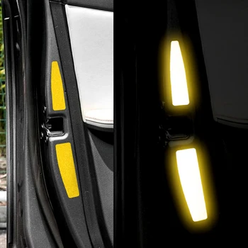 Para MG4 2022 2023 MG MULAN Coche Frente a la Puerta de luz Fría Tabletas de Coche Pegatinas Reflectantes de la Luz de advertencia de Accesorios de Automóviles