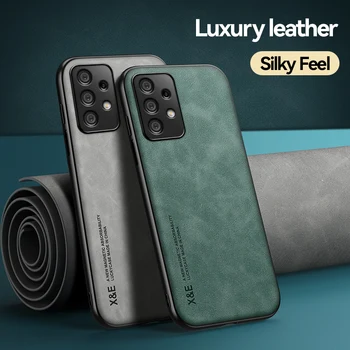 Para Samsung Galaxy A13 Caso de Cuero de piel de Oveja de la Textura de la Cubierta Trasera Suave Marco de la caja del Teléfono Para Samsung Galaxy A13 4G