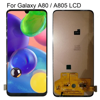 Para Samsung galaxy A80 A805 A805FD SM-A805FD Pantalla LCD + Pantalla Táctil Sensor de la Asamblea Para el galaxy A90 A905 Lcd Envío Gratis
