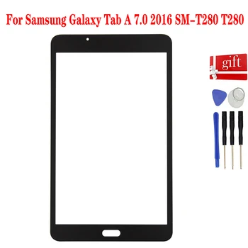 Para Samsung Galaxy Tab 7.0 2016 SM-T280 T280 Digitalizador de Pantalla Táctil Sensor de Vidrio del Panel Táctil de la Lente de Repuesto