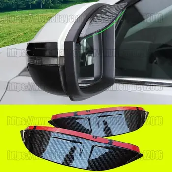 Para Volkswagen Jetta Mk7 2019-2023 ABS Lado Negro Espejo de Visera Lluvia de la Cubierta Recorte de coche accesorries