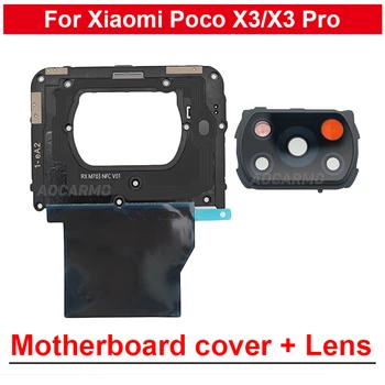 Para Xiaomi POCO X3 X3Pro Placa Cubierta de disipación de Calor de la etiqueta Engomada Y el Lente de la Cámara Con Marco de Módulo NFC Pieza de Repuesto