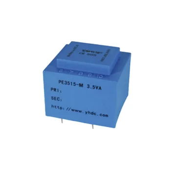 PE3515-M 3.5 VA 380V / 6Vx2/7.5Vx2/9Vx2/12Vx2/15Vx2/18Vx2/24Vx2 Expory Renunciar Encapsulado Transformador de Aislamiento de Seguridad de PCB