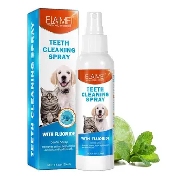Pet Spray Oral 4.2 oz Perro Aliento Ambientador Spray 4.2 oz Mantener Perro Aliento Fresco Y Dientes Limpios Apoya la Salud de las Encías del Perro de Agua