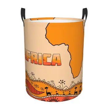 Plegable Cesta De La Ropa Tradicional Africana Étnica Del Continente Ropa Sucia Juguetes De Almacenamiento Cubo Armario De La Ropa Organizador De La Cesta