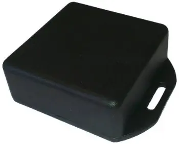 Plástico ABS negro Brida de la Tapa Proyecto de Cuadro de 50mm x 50mm x 20mm
