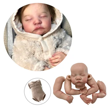 Precioso Chico de 19 Pulgadas Artista BeBe Reborn Kits Despierto y dormido Levi Doll Kit de Piezas de Renacer Real Muñecas Reborn