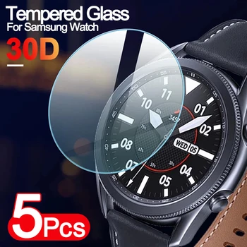 Protector de pantalla Para Samsung Galaxy Reloj 5 4 clásico 44mm 46m de Vidrio Templado Para Samsung Watch 3 42 MM 41 MM 45 MM Engranaje s3 s4 película