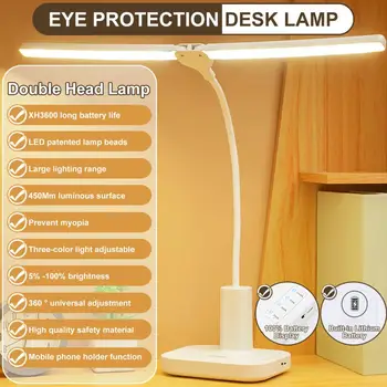 Práctica Lámpara de la Mesita de Dimmable Ampliamente Utilizada No-deslumbrante Stepless de Atenuación LED Lámpara de Lectura