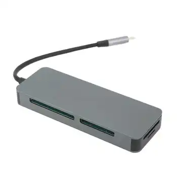 Puerto USB Expansor Tipo C Hub Excelente de la Disipación de Calor de la Aleación de Aluminio para el Ratón para Lector de Tarjetas