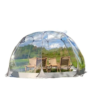 PVC transparente Sala de Sol Estrellado de la Burbuja de la Casa Automática 6Sided Acampar al aire libre de la Celebridad Patio Yurta Impermeable Bola Homestay