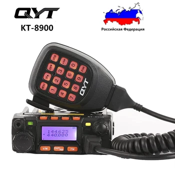 QYT KT-8900 Mini de 25 Vatios de Banda Dual Móvil Transceptor de VHF 136-174/UHF 400-490Mhz de la Radio del Coche