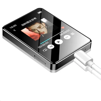 Reproductor portátil de MP3 Bluetooth 5.0 de Música con Altavoces Estéreo Mini MP4 Reproducción de Vídeo Con Pantalla LED de Grabación de Radio FM