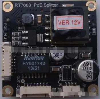 RT7600 12V 1A PoE splitter módulo de la cámara de Red POE módulo