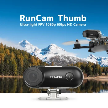 RunCam Pulgar Mini Cámara de alta definición de Acción FPV 1080P 60FPS 9.8 g 150° FOV Built-in Giroscopio de Estabilización