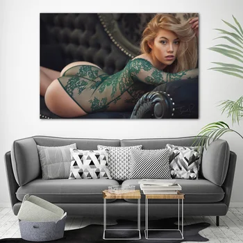 Scarlett Jane lencería Sexy foto de Cuerpo pinturas Decorativas de Pared de Arte Posters y las Impresiones de la Lona de Arte Para la Decoración de la Habitación