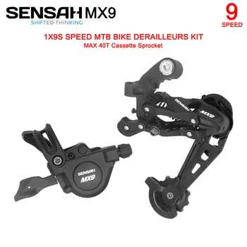 SENSAH MX9 1X9 9S de la Velocidad de Cambios de velocidades Kit de Gatillo Grupo 9s 9v de la palanca de cambios Palanca de 9 Velocidad de Cambio Trasero Interruptores Compatible con SRAM