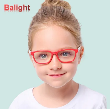 Silicón de los niños de la Luz Azul de Bloqueo de Gafas de peso Ligero de gafas de Marco de Filtro de Blue Ray Juego de Ordenador Gafas