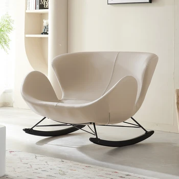 Sillón Mecedora De La Sala De Estar De Diseño Industrial Swing De Ocio Silla De Adultos Moda Cómoda Cadeira De Muebles Modernos