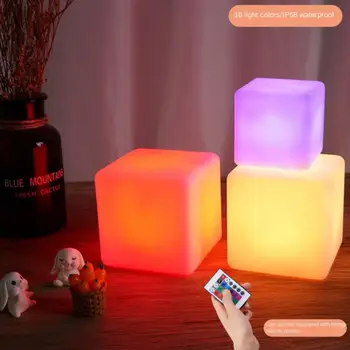 Sistema de iluminación LED Cubo de Color de 16 de colores KTV Bar de Ambiente de Fiesta de la Luz del Dormitorio de la Decoración de la Mini Plaza de la Luz de la Noche