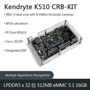 Smartfly Kendryte K510 CRB-KIT de 64-bit RISC-V de doble núcleo@800 mhz a 2,5 TOPS INT8 TOF 3D AI Profundo de Apoyo para el Aprendizaje de tres Entradas de Cámara