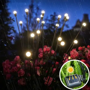 Solar LED Luz al aire libre de la Decoración del Jardín Impermeable Luces del Paisaje de la Luciérnaga Césped Lámparas País Patio de la Casa Patio de la Decoración de la Lámpara