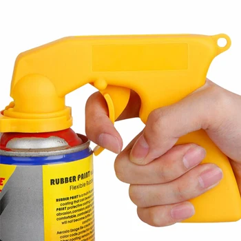 Spray Adaptador del Cuidado de la Pintura de Espray de Aerosol Mango de la Pistola con la Plena activación del mango de Bloqueo Collar de Mantenimiento del Coche del Coche de Estilo Accesorios