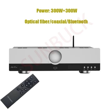 SUNBUCK A8 600W 2.1 sin pérdida de Fibra Coaxial USB Bluetooth Amplificador XLR Balanceado de Control Remoto de la Casa de alta fidelidad Estéreo Amplificador de Audio