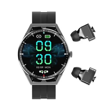 T20 Reloj Inteligente TWS Auriculares 2 En 1 equipo de alta fidelidad Estéreo de Auriculares Inalámbricos de reproducción de Música Combo Llamada de Teléfono de Bluetooth de los Hombres de los Deportes de Smartwatch NFC