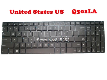Teclado del ordenador portátil Para ASUS Q501 Q501LA N541 N541LA Q553 Q553UB Negro de los Estados unidos de NOSOTROS Sin Marco Con luz de fondo
