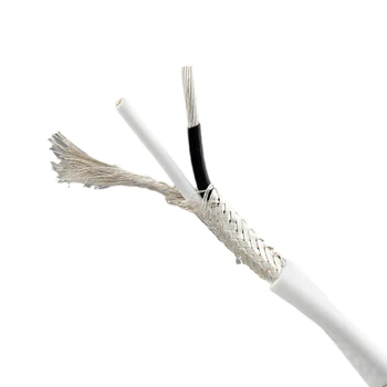 Telflon de Plata chapado de Cobre de Cable de Audio Cable de Señal de 2 núcleo 3-core de Doble núcleo de un Cable Blindado de la Máquina Interior Cable de 15 awg Cable de Alimentación