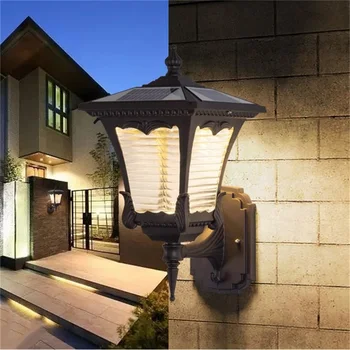 TEMAR al aire libre de la Pared de Luz de la Luminaria Solar Moderna Impermeable LED del Patio de la Pared de la Lámpara Para el Porche, Balcón Patio Villa de Pasillo