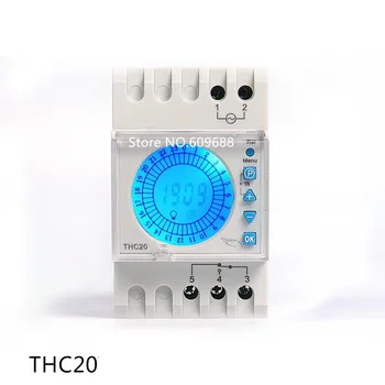 THC20-1C de Temporización Programable Interruptor DHC20 con luz de fondo Displab Tiempo del Temporizador del Interruptor