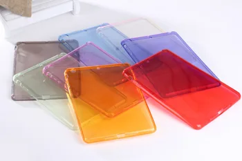 TPU Suave Cubierta de la caja de Cristal Transparente Clara Colorido de Silicona Ultra Delgado Delgado Para el iPad de Apple 2 3 4 5 6 / Air1 2 /mini
