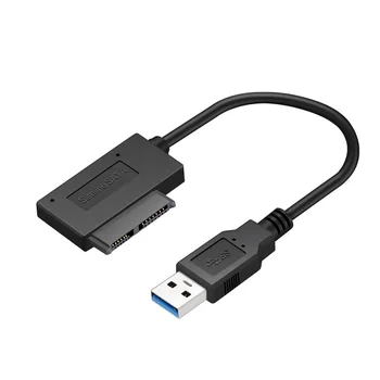 USB 3.0 6+7 13Pin Slimline Slim SATA conecte el Cable Para el ordenador Portátil de CD-ROM, DVD-ROM IMPAR Adaptador Convertidor