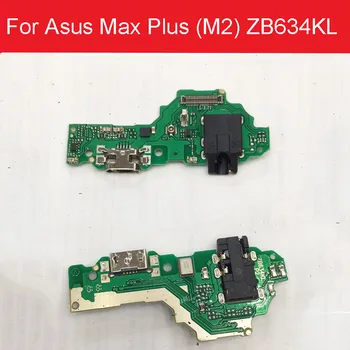 USB Cargador de Enchufe de la Junta Para Asus Zenfone Max Plus (M2) ZB634KL A001D Puerto de Carga de Conector dock a cable flexible de Piezas de Repuesto