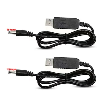 USB Power Boost Línea de 5V Dc a Dc 9V / 12V Paso del Módulo Adaptador USB Cable del Convertidor 2.1x5.5 mm Accesorios de Enchufe