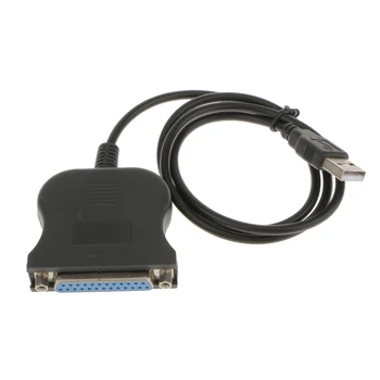 USB Tipo a Macho DB-25 Hembra Paralelo de la Impresora Cable del Conector del Cable para Impresora HP