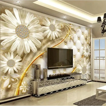 wellyu un fondo de pantalla Personalizado en 3d foto murales de papel tapiz transparente flores de lujo de la joyería del hotel de fondo de papel tapiz para paredes 3 d