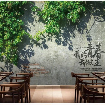 wellyu обои papel de parede para quarto fondo de pantalla Personalizado para Nostálgicos de arte planta verde de fondo de la pared de papel pintado murales behang